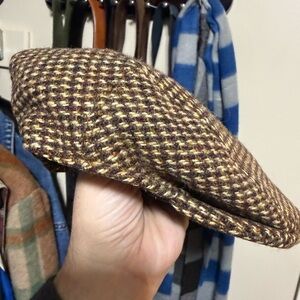 Harris Tweed Scally Cap Mens Size 7 1/8 (58cm)